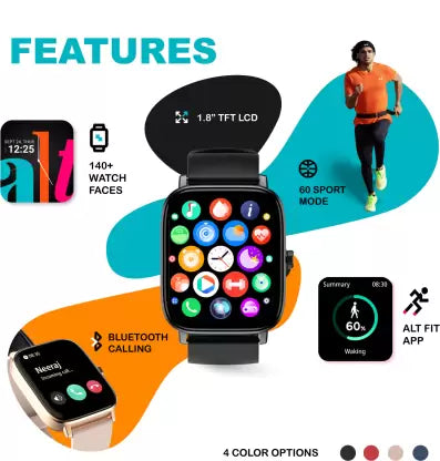 alt OG Max with 1.8InchHD Display, BT Calling and AI Voice assistant Smartwatch (Berry Blue Strap, Regular) alt OG Max with 1.8InchHD Display, BT Calling and AI Voice assistant Smartwatch (Berry Blue Strap, Regular)